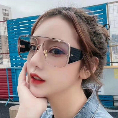 2020 Luxury Vintage Designer Brand Blur Block Retro Fashion Oversized Square Eyeglasses Spectacle Frame For Men And Women