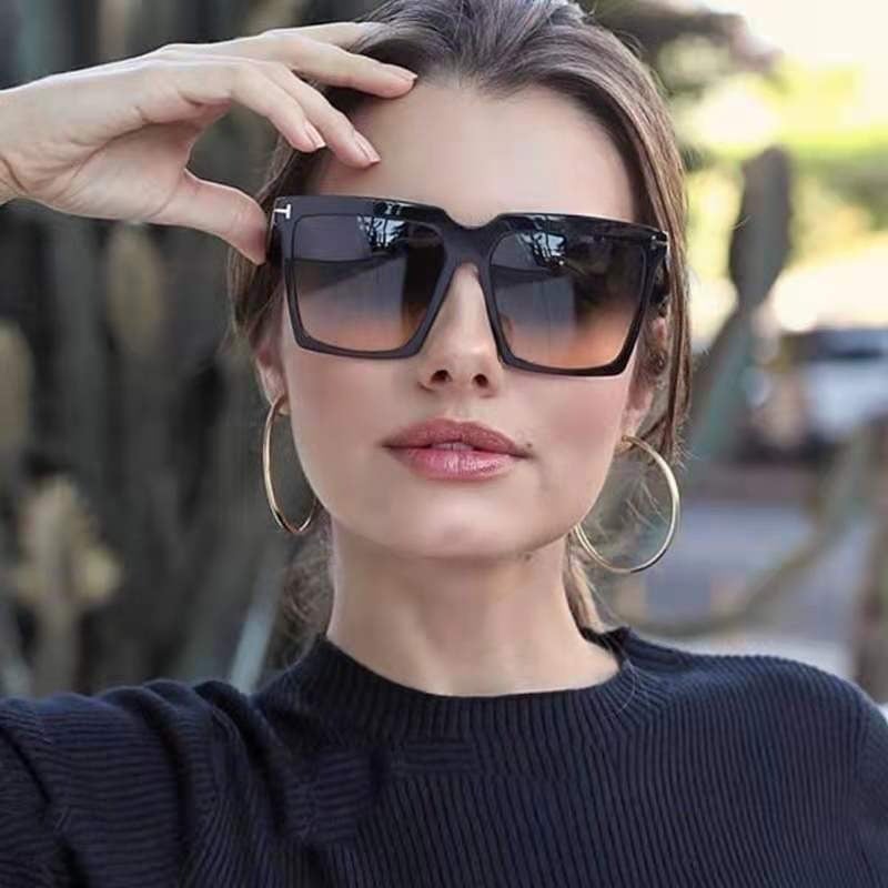 Retro Fashion Big Square Frame Sunglasses For Unisex-Unique and Classy