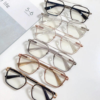 Buy Retro Anti-Blue Light Square Glasses Frame Brand Designer Ins Popular Optical Eyeglasses Frames