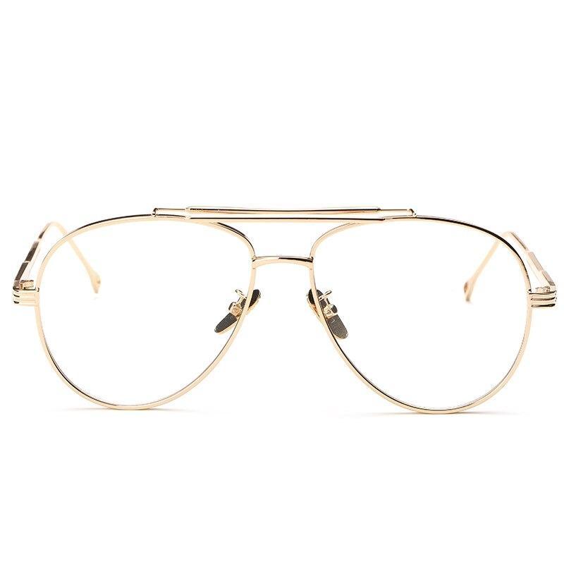 Buy Luxury Fashion Pilot Oversize Antiblue Square Eyeglasses For Men Women