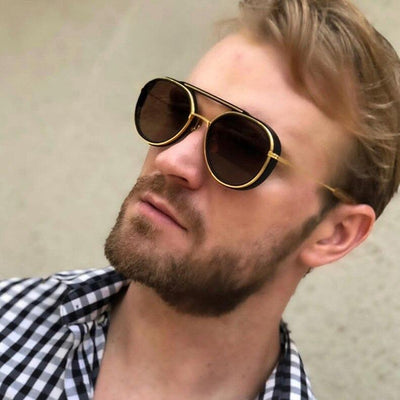 New Fashion Steampunk Round Sunglasses For Men And Women-Unique and Classy