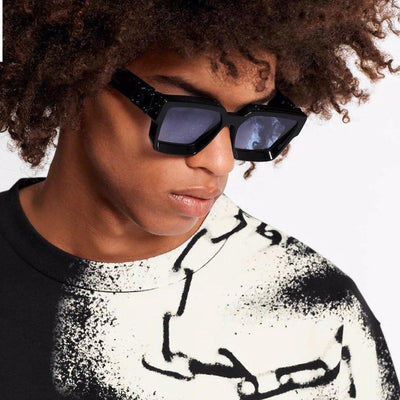 Classic Square Acetate Metal Frame Sunglasses For Unisex-Unique and Classy