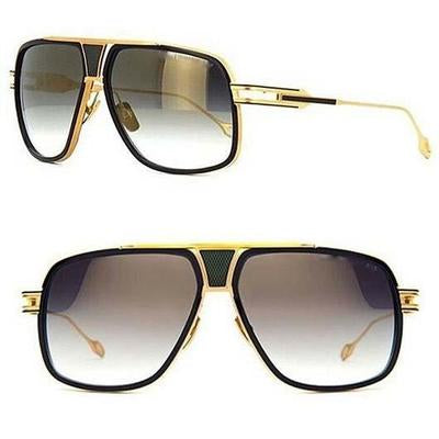 Gold, Black Rectangle Lightweight Comfortable Sunglasses For Men and Women-Unique and Classy