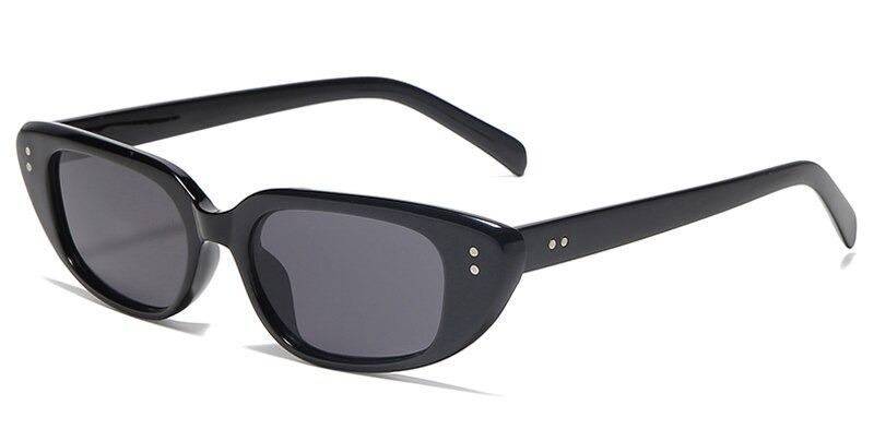 Rivet Small Square Frame Retro Fashion Sunglasses For Unisex
