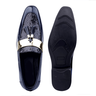 Stylish Wear Men Shiny Blue Color Outdoor Formal And Party Casual Ethnic Loafer-Unique and Classy