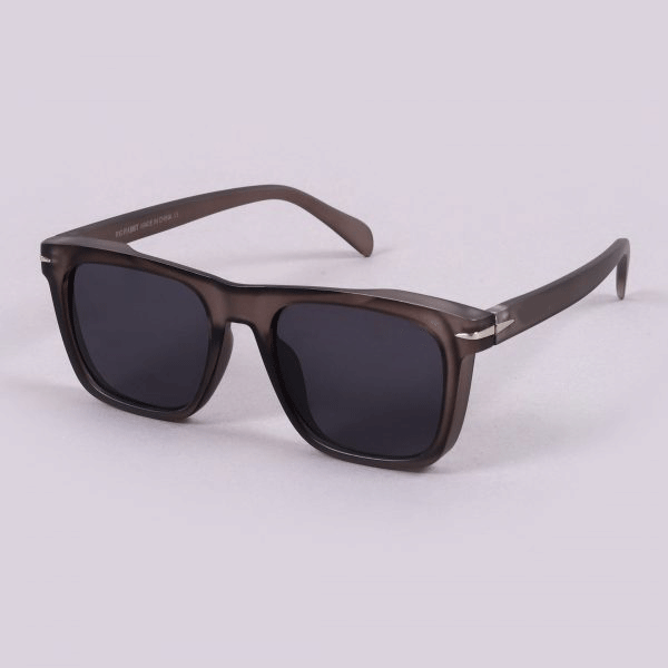 Beckham Style Grey Black Square Sunglasses For Unisex -Unique and Classy