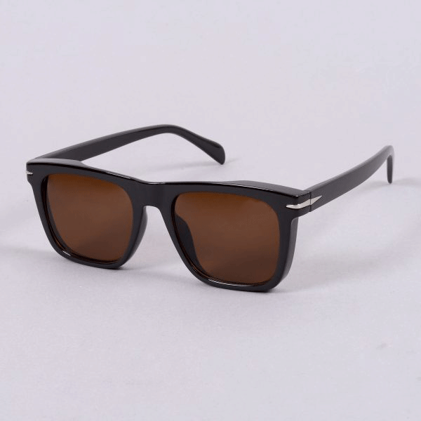 Beckham Style Brown Square Sunglasses For Unisex -Unique and Classy
