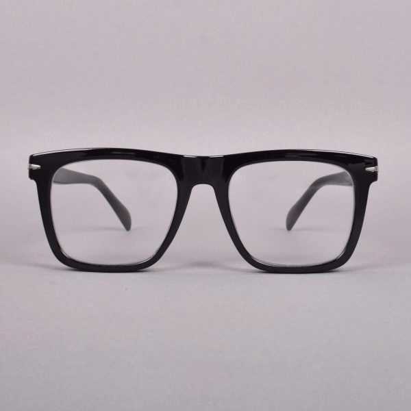 Beckham Style Black-Clear Lens Square Sunglasses For Unisex -Unique and Classy