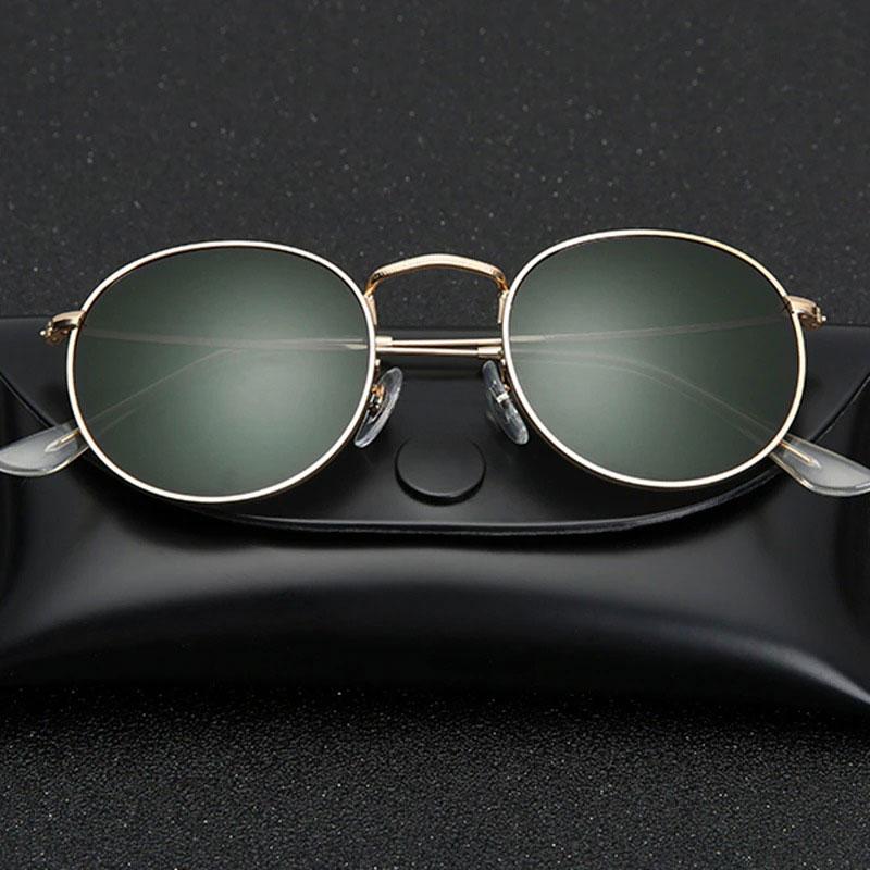 New Retro Polarized Luxury Small Round Metal Frame Sunglasses For Men And Women-Unique and Classy