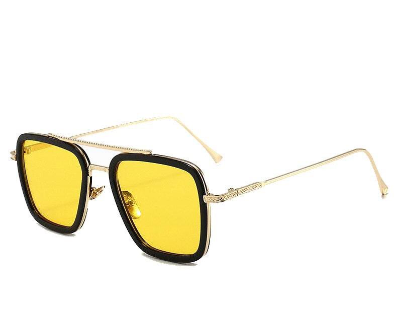 Luxury Steampunk Fashion Square Designer Frame Brand Sunglasses For Unisex-Unique and Classy