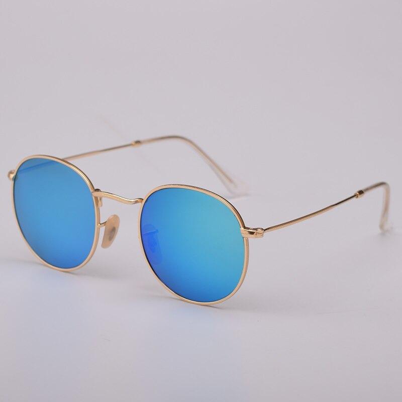 New Retro Polarized Luxury Small Round Metal Frame Sunglasses For Men And Women-Unique and Classy