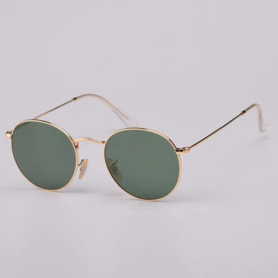 New Retro Polarized Luxury Small Round Metal Frame Sunglasses For Men And Women-Unique and Classy