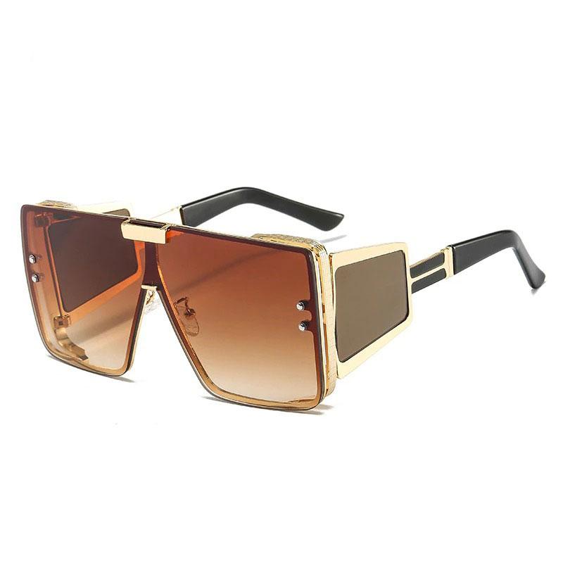 2021 Luxury Vintage Gradient Brand Shield Style Frame Sunglasses For Unisex-Unique and Classy