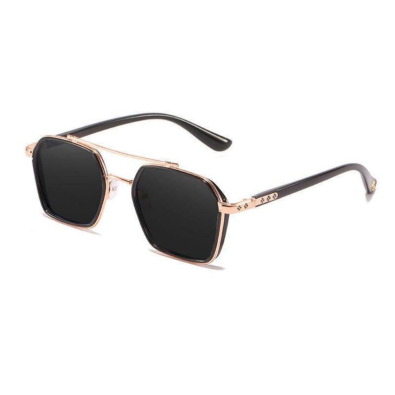 2021 High Quality Trendy Retro Fashion Rectangle Polarized Frame Classic Vintage Designer Brand Sunglasses For Men And Women-Unique and Classy