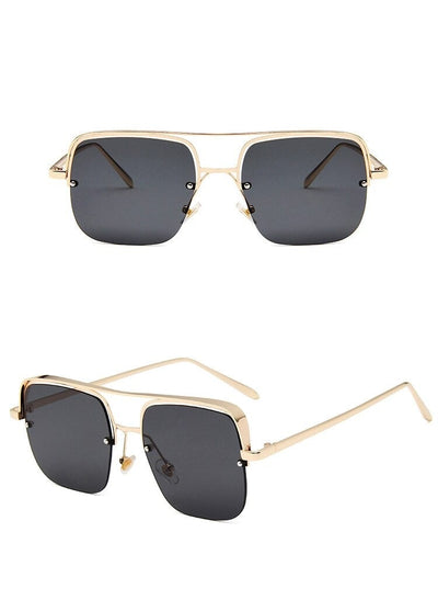 2021 Vintage Metal Square Frame Brand Sunglasses For Unisex-Unique and Classy