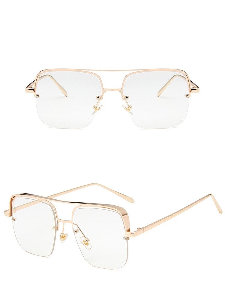 2021 Vintage Metal Square Frame Brand Sunglasses For Unisex-Unique and Classy