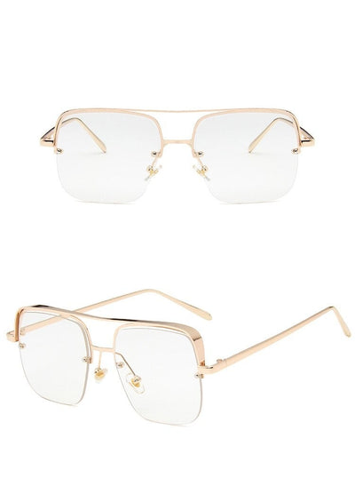 2021 Vintage Metal Square Frame Brand Sunglasses For Unisex-Unique and Classy