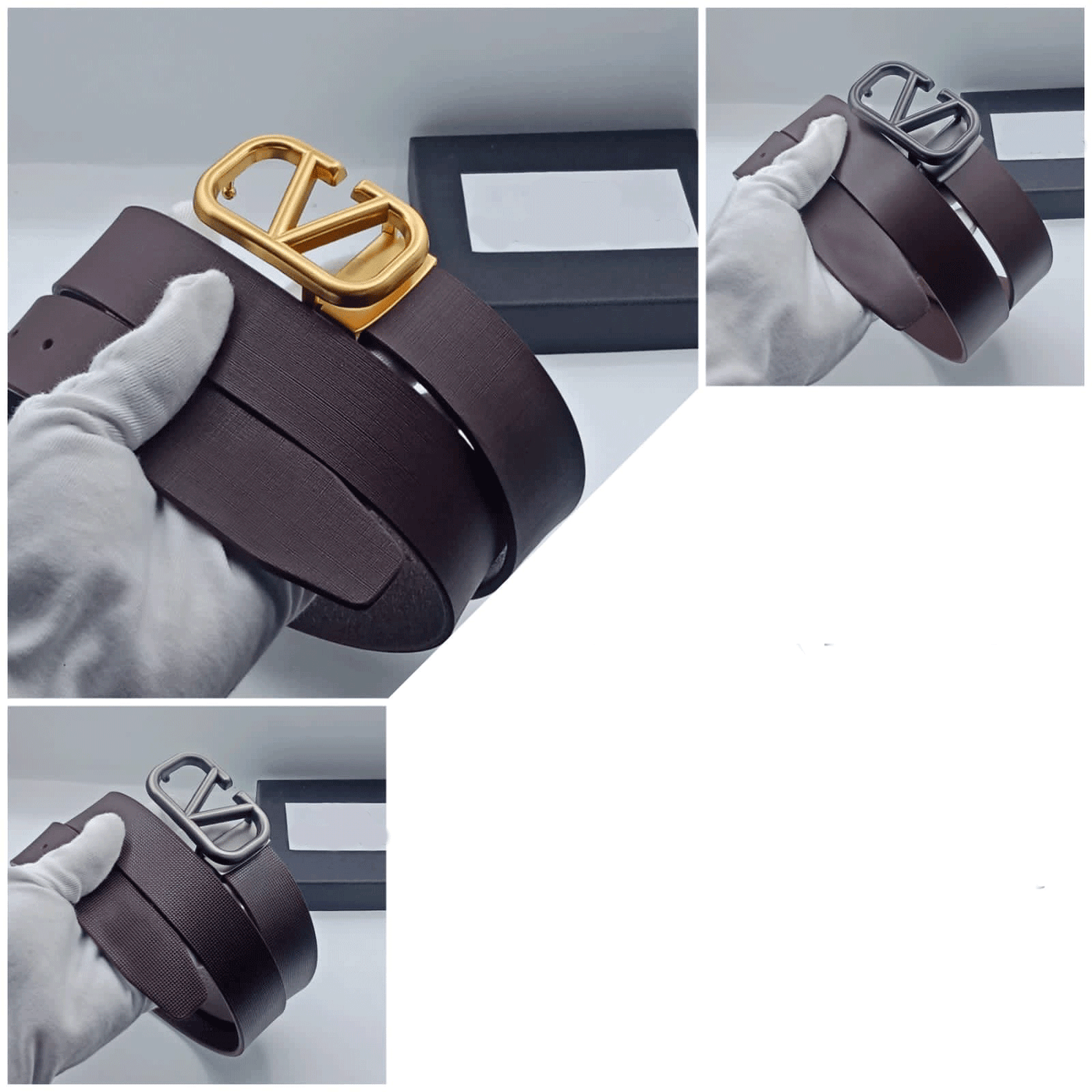 Fashionable V Metal Leather Strap Belt For Men's-Unique and Classy