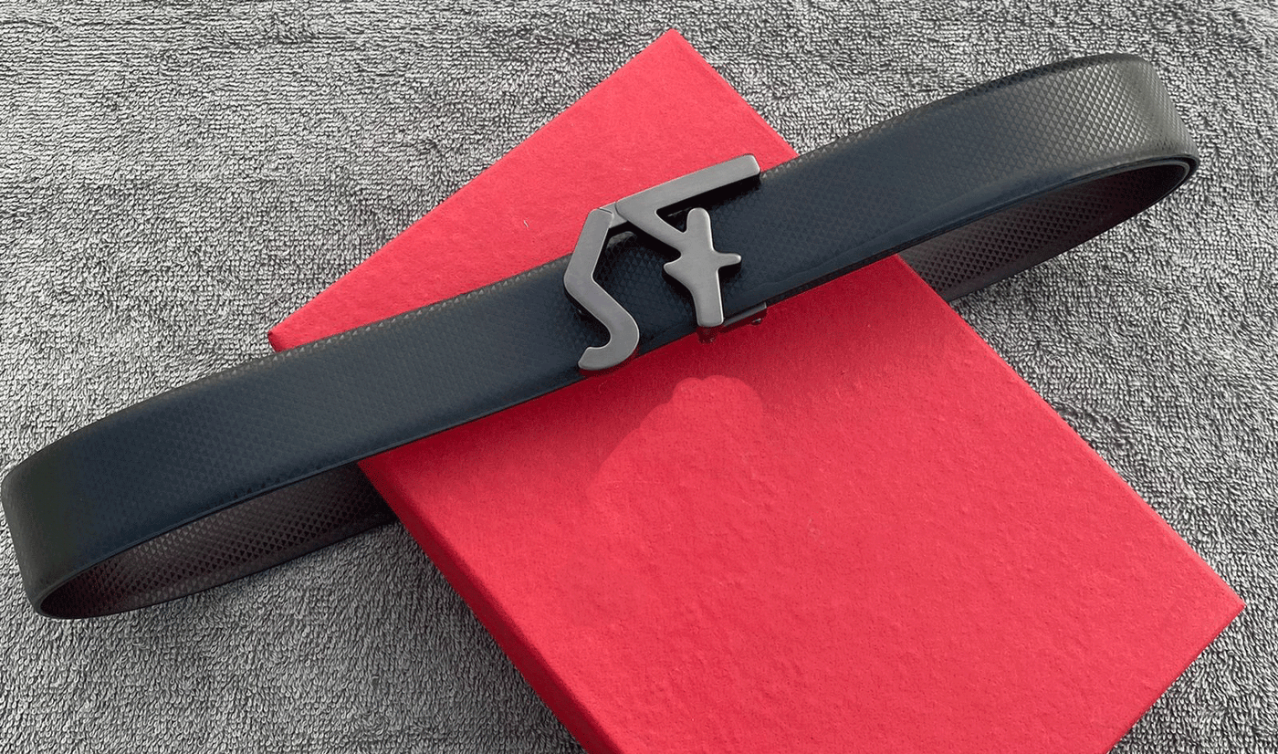 Classic SF Letter Leather Strap Belt For Men's-Unique and Classy