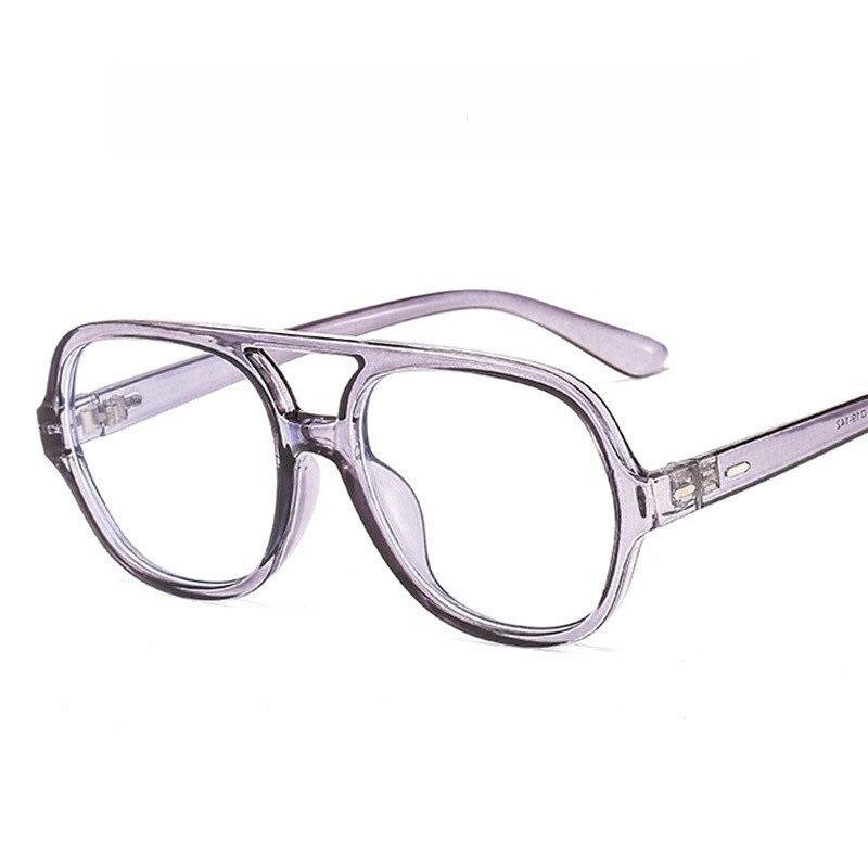 Retro Classic Double Bridge Fashion Anti-blue Light Vintage Clear Lens Computer Eyeglasses Spectacle Frame For Men And Women