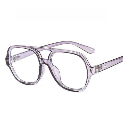 Retro Classic Double Bridge Fashion Anti-blue Light Vintage Clear Lens Computer Eyeglasses Spectacle Frame For Men And Women