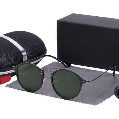 Polarized Vintage Aluminum Classic Round Frame Unique Retro Cool Fashion Brand Deisgner Sunglasses For Men And Women-Unique and Classy