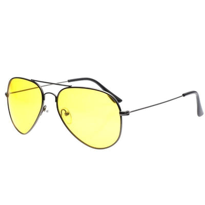 Pilot Aviation Yellow Night Vision Driving Sunglasses For Men And Women-Unique and Classy