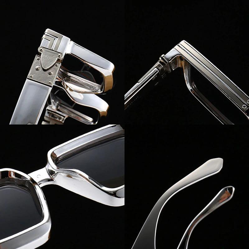 New Vintage Silver Retro Square Sunglasses For Men And Women-Unique and Classy
