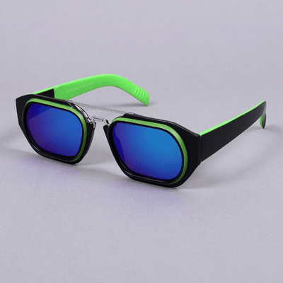 Unique Design Blue Mercury Rectangle Sunglasses For Unisex-Unique and Classy