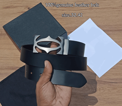 Trendy Cross Designer Leather Strap Belt For Men's-Unique and Classy