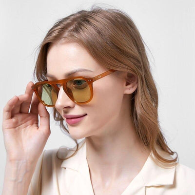 Designer Round Frame Retro Fashion Sunglasses For Unisex-Unique and Classy