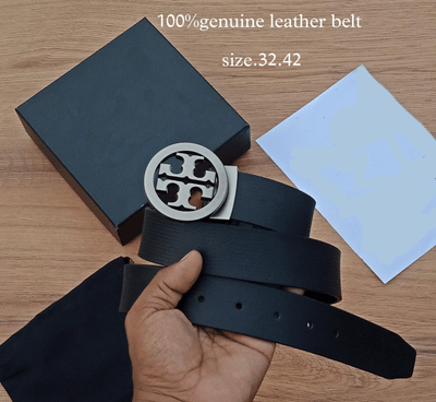 Vintage Design Round Pattern Leather Strap Belt For Men's-Unique and Classy