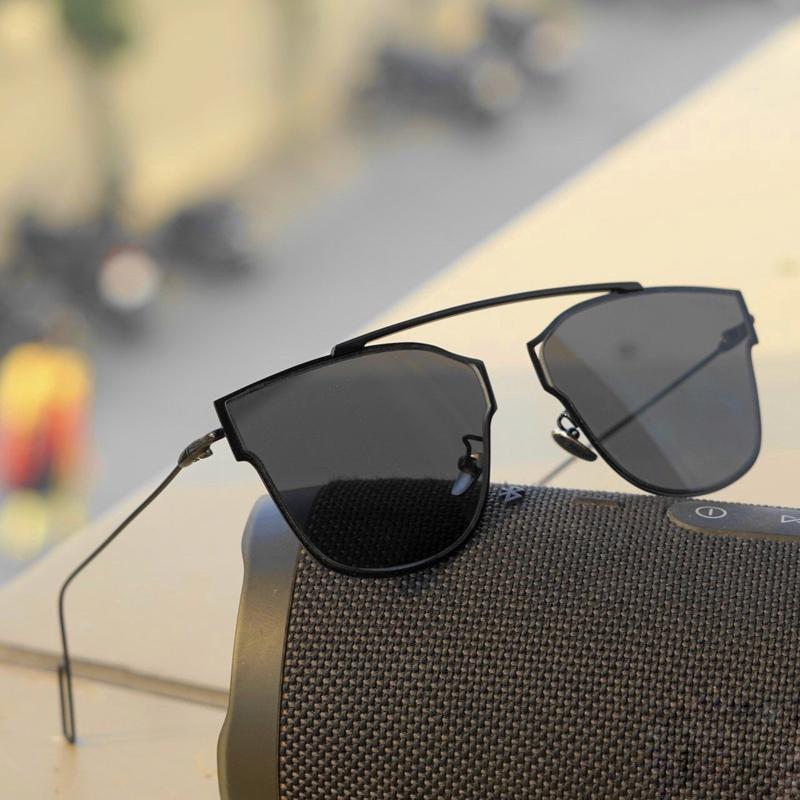 Black Virat Retro Square Sunglasses For Men And Women-Unique and Classy