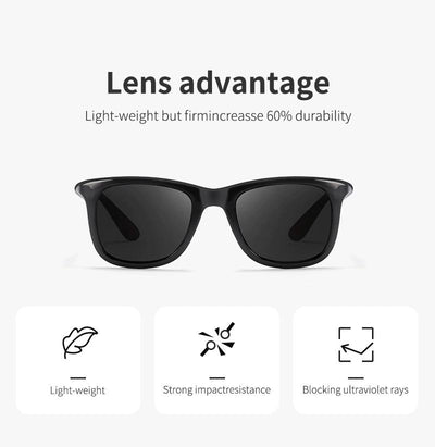 Functionality Square Wrap-Around Style Polarized Sunglasses For Men And Women-Unique and Classy