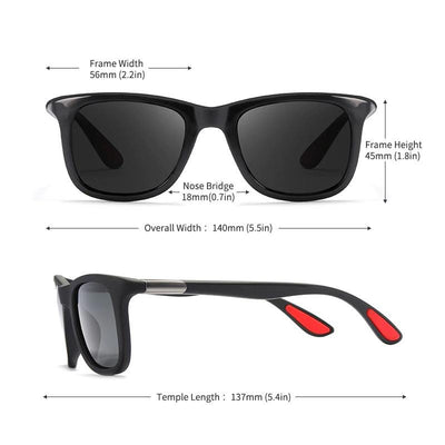 Functionality Square Wrap-Around Style Polarized Sunglasses For Men And Women-Unique and Classy