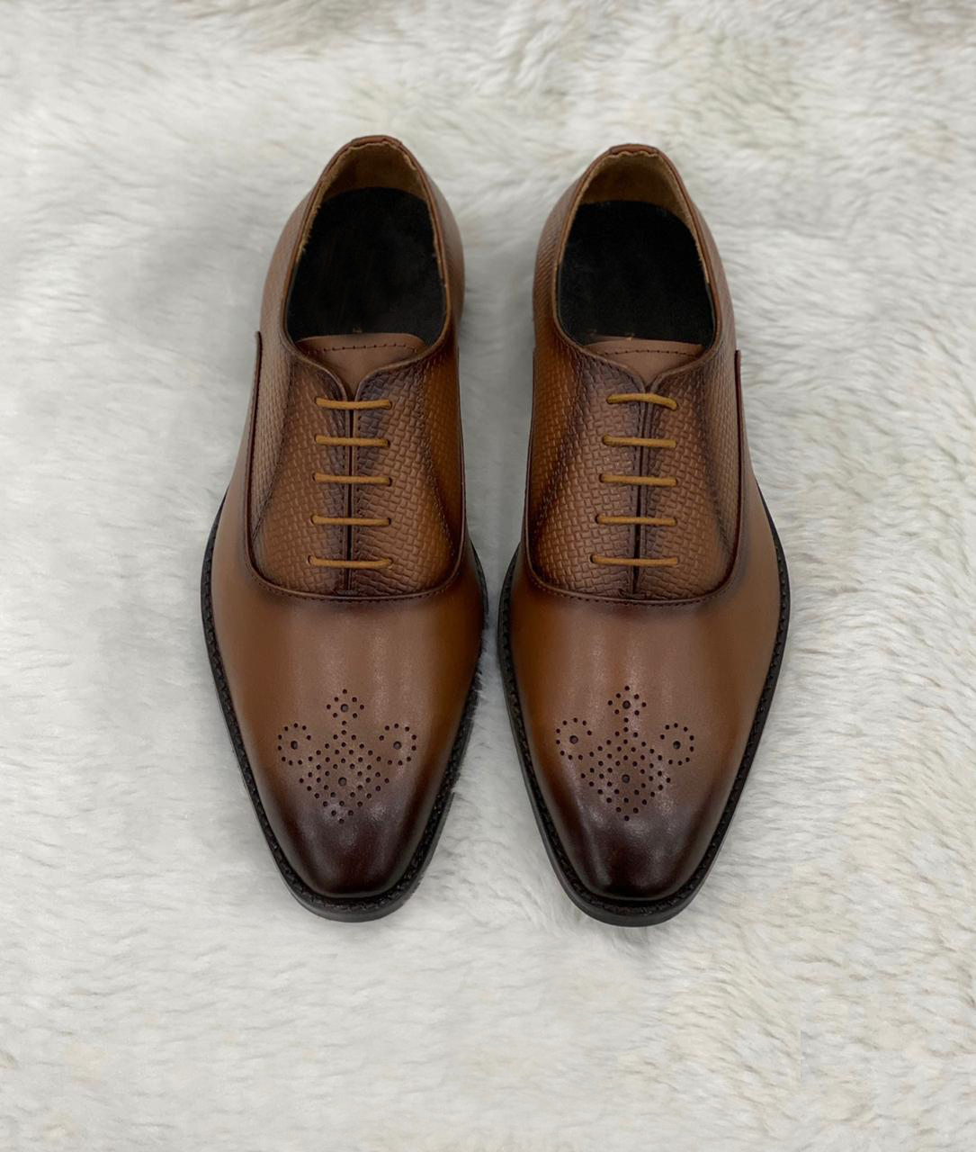 Stylish Brown Premium Quality Leather Formal Shoes For Men-Unique and Classy