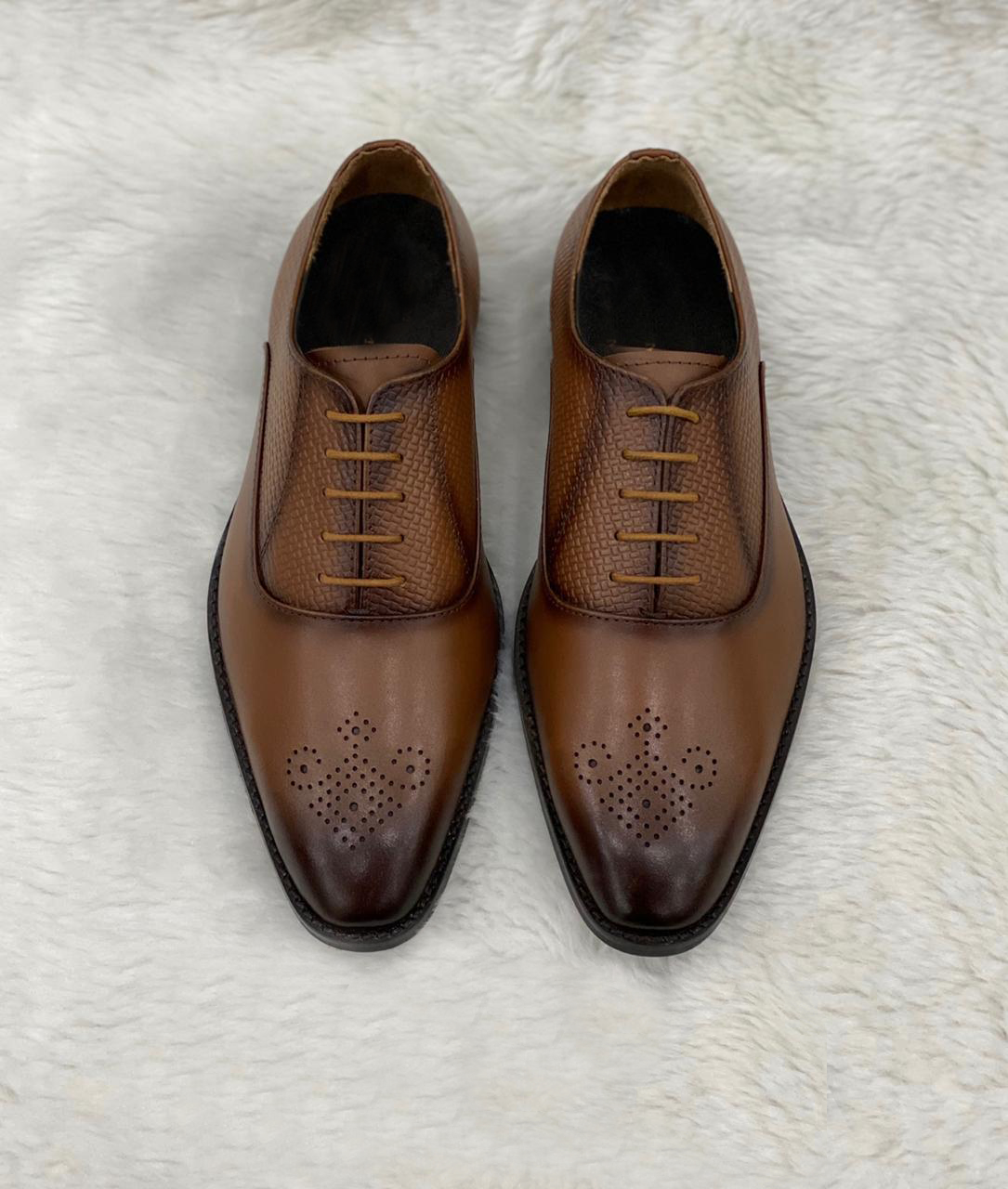 Stylish Brown Premium Quality Leather Formal Shoes For Men Unique