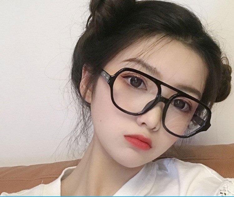 Retro Classic Double Bridge Fashion Anti-blue Light Vintage Clear Lens Computer Eyeglasses Spectacle Frame For Men And Women