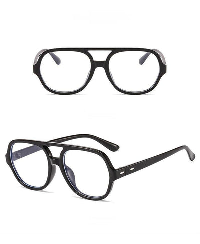 Retro Classic Double Bridge Fashion Anti-blue Light Vintage Clear Lens Computer Eyeglasses Spectacle Frame For Men And Women