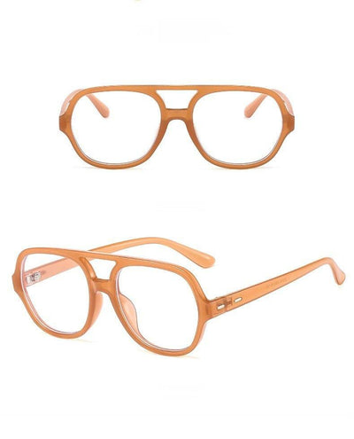 Retro Classic Double Bridge Fashion Anti-blue Light Vintage Clear Lens Computer Eyeglasses Spectacle Frame For Men And Women