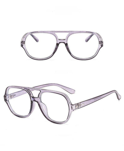 Retro Classic Double Bridge Fashion Anti-blue Light Vintage Clear Lens Computer Eyeglasses Spectacle Frame For Men And Women