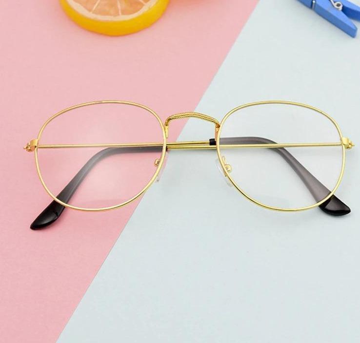 Fashion Clear Vintage Retro Round Metal Eyeglasses Frame