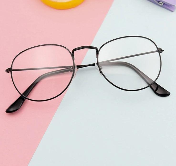 Fashion Clear Vintage Retro Round Metal Eyeglasses Frame