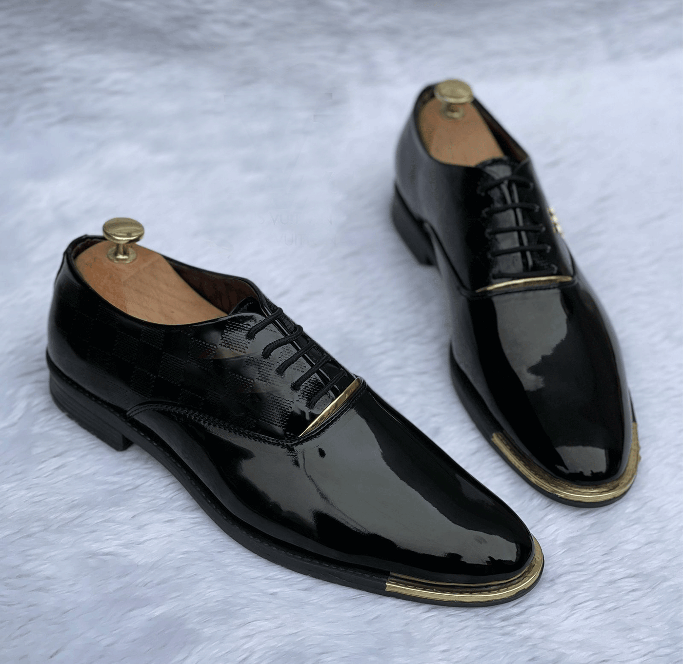 Shiny Black Business Formal Wedding Party Wear Shoes For Men-Unique And Classy