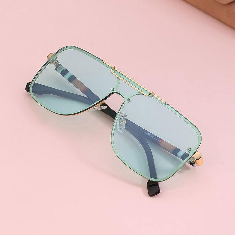 2021 Luxury Fashion Brand Designer Square Rimless Style UV400 Protection Sunglasses For Men And Women-Unique and Classy