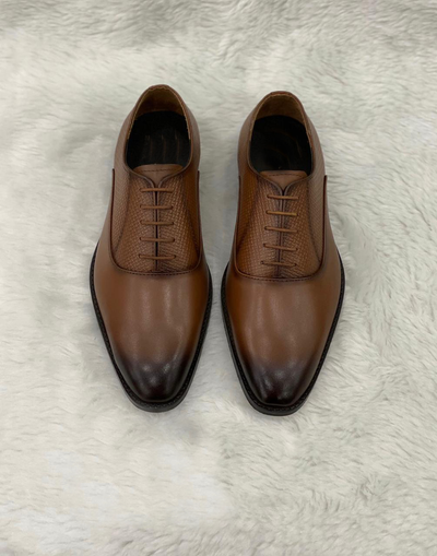 Stylish Brown Premium Quality Leather Formal Shoes For Men-Unique and Classy