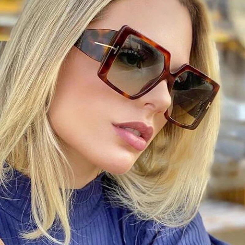 2021 New Fashion Oversized Square Designer Luxury Brand Classic Vintage Unique Stylish Sunglasses For Men And Women-Unique and Classy