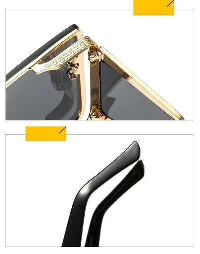 2020 Square Oversized One piece Lens Sunglasses For Women And Men-Unique and Classy