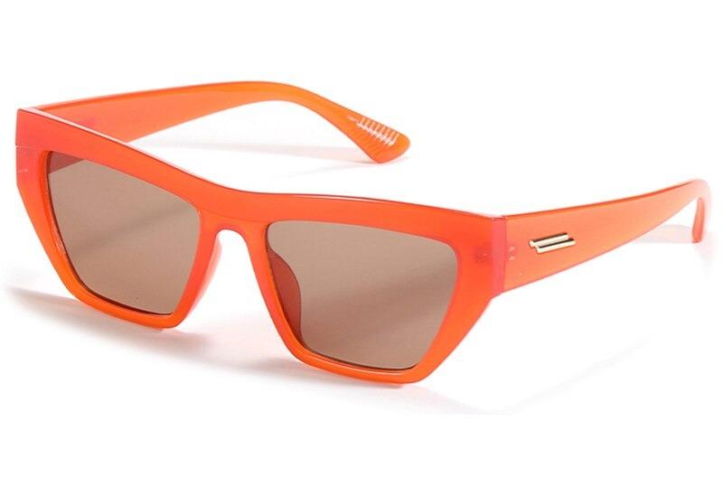 Fashion Cat Eye Vintage Jelly Pink Orange Eyewear Trending Sunglasses For Women And Men-Unique and Classy