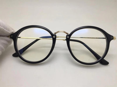 Men Vintage Round Glasses Frame Round Women Lens Myopia Optical Mirror Simple Metal Cat Eye Clear Eyewear Frames